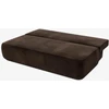 Mebel Elite Išskleidžiama sofa ARVETO, 207 cm, ruda, veliūrinė