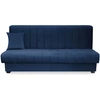 Mebel Elite Išskleidžiama sofa-lova, 191 cm, veliūrinė, tamsiai mėlyna