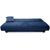 Mebel Elite Išskleidžiama sofa-lova, 191 cm, veliūrinė, tamsiai mėlyna
