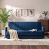 Mebel Elite Išskleidžiama sofa-lova, 198 cm, tamsiai mėlyna, veliūrinė
