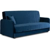 Mebel Elite Išskleidžiama sofa-lova, 198 cm, tamsiai mėlyna, veliūrinė