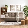 Mebel Elite Išskleidžiama sofa-lova LIMA, 186 cm, smėlio spalvos