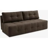 Mebel Elite Išskleidžiama sofa-lova MORANA, 197 × 142 cm miegamasis paviršius, ruda