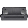 Mebel Elite Išskleidžiama sofa-lova PIANO 2 su patalynės dėže, 117 × 190 cm