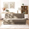 Mebel Elite Išskleidžiama sofa-lova PIANO, 2 vnt., smėlio spalvos