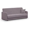 Mebel Elite Išskleidžiama sofa-lova PORTO, 198 × 86 cm, smėlio spalvos