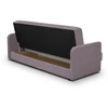 Mebel Elite Išskleidžiama sofa-lova PORTO, 198 × 86 cm, smėlio spalvos