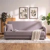 Mebel Elite Išskleidžiama sofa-lova PORTO, 198 × 86 cm, smėlio spalvos