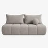 Mebel Elite Išskleidžiama sofa-lova SARIA, 207 × 86 × 91 cm, šviesiai pilka