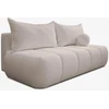 Mebel Elite Išskleidžiama sofa-lova SARIA, 207 × 86 cm, smėlio spalvos, bukle