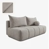 Mebel Elite Išskleidžiama sofa-lova SARIA, 207 × 86 × 91 cm, šviesiai pilka