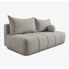 Mebel Elite Išskleidžiama sofa-lova SARIA, 207 × 86 × 91 cm, šviesiai pilka