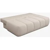 Mebel Elite Išskleidžiama sofa-lova SARIA, 207 × 86 cm, smėlio spalvos, bukle