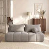 Mebel Elite Išskleidžiama sofa-lova SARIA, 207 × 86 × 91 cm, šviesiai pilka