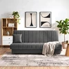 Mebel Elite Išskleidžiama sofa-lova SIGMA, 191 cm, pilka