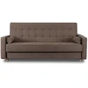 Mebel Elite Išskleidžiama sofa MALTA su patalynės dėže, 215 × 92 cm, ruda