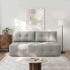 Mebel Elite Išskleidžiama sofa MORANA, pilka, šenilinė