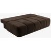 Mebel Elite Išskleidžiama sofa SARIA, 207 cm, ruda, veliūrinė