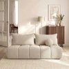 Mebel Elite Išskleidžiama sofa Saria, 207 × 86 cm, kreminė