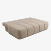 Mebel Elite Išskleidžiama sofa SARIA, 207 × 86 cm, kreminė, šenilinė