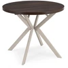 Mebel Elite Išskleidžiamas apvalus stalas LUGO, 90–190 cm, riešutmedžio ir kašmyro spalvų