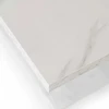 Mebel Elite Išskleidžiamas stalas, 120–160 cm, balto marmuro spalvos