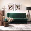 Sofa Mebel Elite Išskleidžiamų sofų-lovų komplektas PIANO, 2 vnt., žalias
