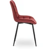 Mebel Elite Kėdė CHRIS, veliūrinė, bordo spalvos