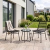 Mebel Elite Kėdė iš sintetinio ratano, 49 × 57 × 89 cm, juoda