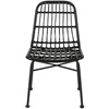 Mebel Elite Kėdė iš sintetinio ratano, 49 × 57 × 89 cm, juoda