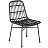Mebel Elite Kėdė iš sintetinio ratano, 49 × 57 × 89 cm, juoda
