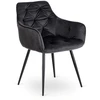 Mebel Elite Kėdė MODESTO, juoda, veliūrinio audinio