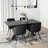 Mebel Elite Kėdė MODESTO, juoda, veliūrinio audinio
