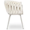 Fotelis Mebel Elite Kėdė su porankiais, 44 × 43 × 49 cm, kreminė