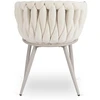 Fotelis Mebel Elite Kėdė su porankiais, 44 × 43 × 49 cm, kreminė