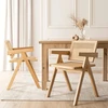Mebel Elite Kėdė su porankiais MADERA, 52 × 55 × 75 cm, ąžuolo ir smėlio spalvos