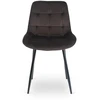 Mebel Elite Kėdė su veliūro apmušalu, 51,5 × 55 × 85 cm, ruda