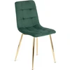 Fotelis Mebel Elite Kėdė YORK, aksominė, žalia, 43 × 52 × 90,5 cm
