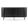 Mebel Elite Komoda BECK, 3 durelių, 160 cm, juoda