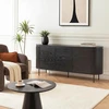 Mebel Elite Komoda BECK, 3 durelių, 160 cm, juoda