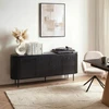 Mebel Elite Komoda BECK, 4 durų, 200 cm, juoda