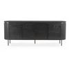 Mebel Elite Komoda BECK, 4 durų, 200 cm, juoda