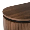 Mebel Elite Komoda BECK, ketverių durų, 200 cm, riešuto spalvos