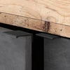 Mebel Elite Komoda BLAGO, 180 cm, juodos ir neapdoroto ąžuolo spalvų