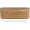 Mebel Elite Komoda su 3 durelėmis, 160 × 40 × 76 cm, ąžuolo spalvos