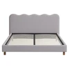 Mebel Elite Lova IZMIR, 160 × 200 cm, pilka, boucle