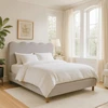 Mebel Elite Lova IZMIR, 160 × 200 cm, pilka, boucle