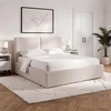 Mebel Elite Lova MARSYLIA su patalynės dėže, 120 × 200 cm, kreminė
