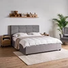 Mebel Elite Lova TINGA su patalynės dėže, 160 × 200 cm, tamsiai pilka