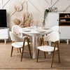 Mebel Elite MEBELELITE WILLY kėdė, balta, 56 × 58 × 81 cm